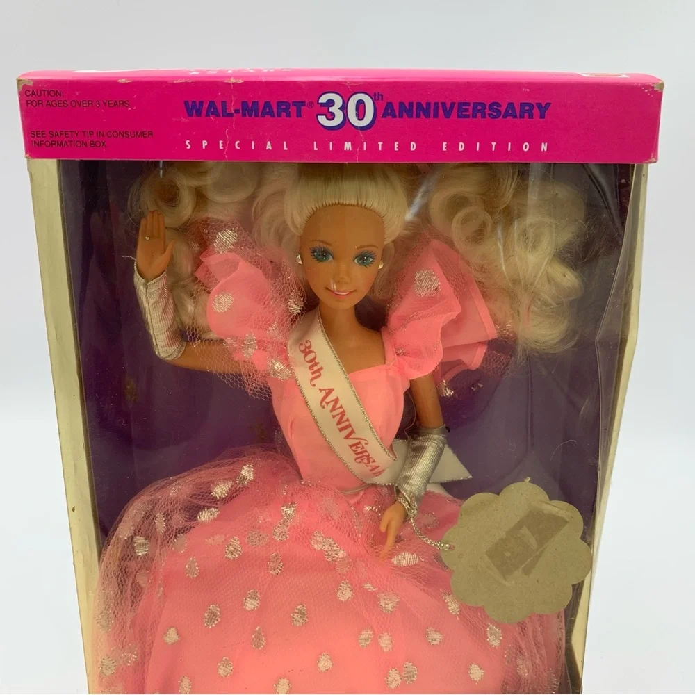 Vintage Barbie Doll 30th Anniversary Star 1992‎ Mattel #2282 Pink Princess NIB
